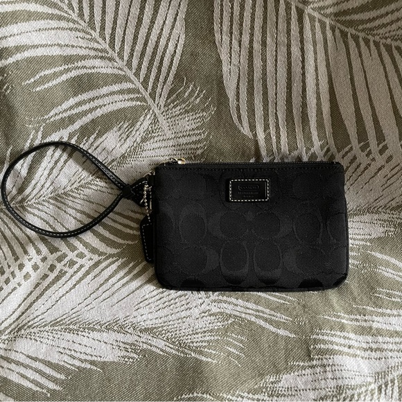 Coach Monogram Signature Small Wristlet - Picture 1 of 5